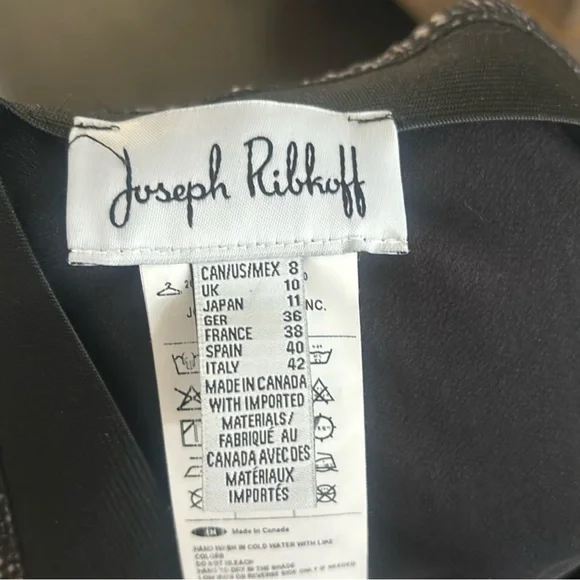 Joseph Ribkoff Stretch Pattern Skirt Size 8 - Picture 3 of 7